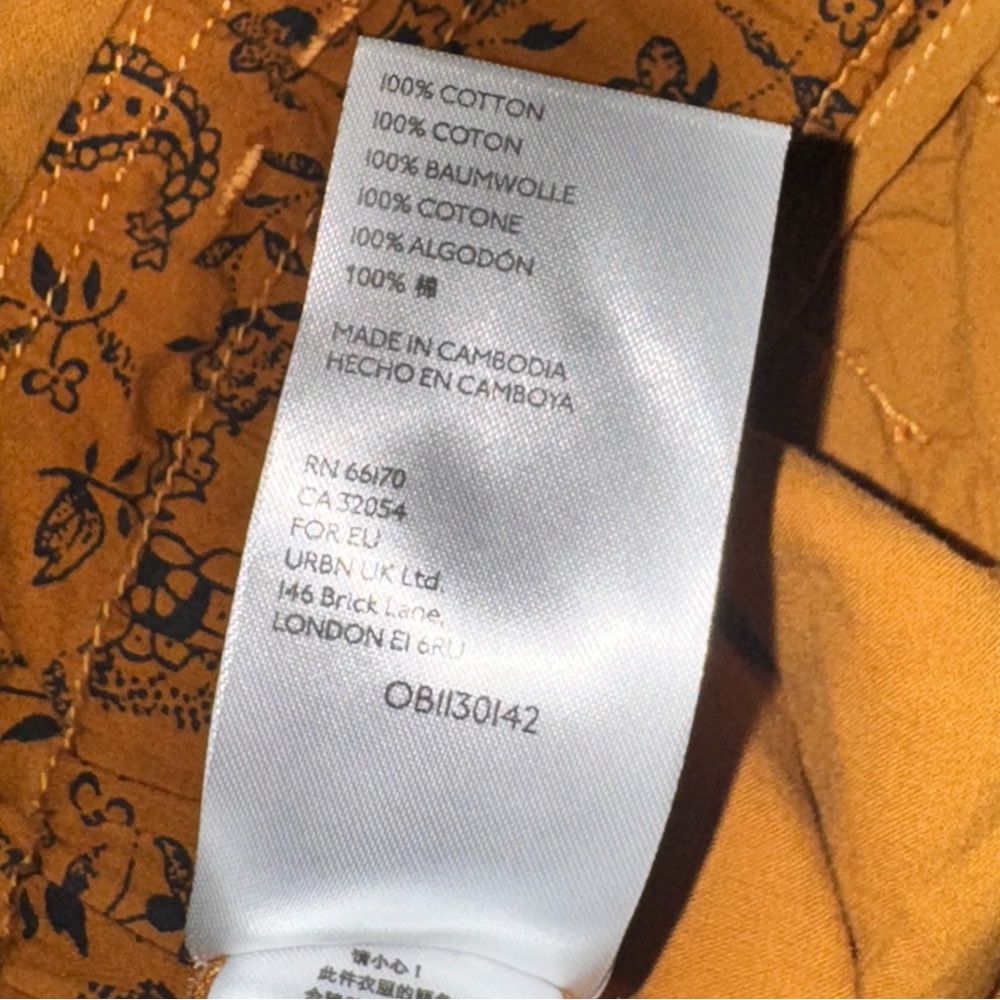 Anthropologie Orange Brown Malin Utility Pants Size M NWOT! - Picture 10 of 10